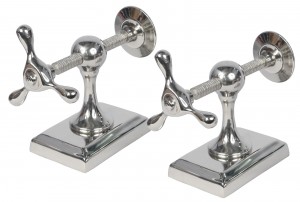 Aluminium Screw Bookends 43.5cm