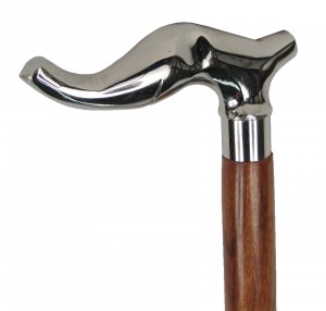 Sheesham Wood Elephant Walking Stick Nickel Top 91.5cm