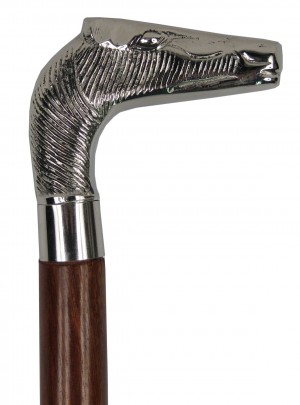 Horse Walking Stick Nickel Top (Packs 2) 93cm