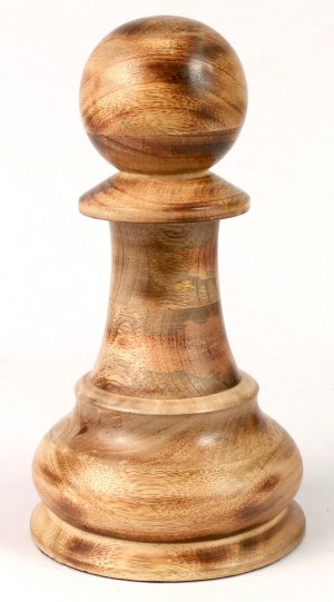 Mango Wood Pawn Chess Piece 24cm