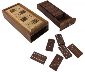 Two Tone Dominos Box - 22cm