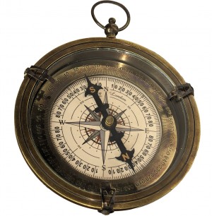 Compass 8.5cm - Antique Brass Finish