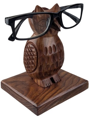 Owl Glasses Stand - Sheesham Wood 14.5cm