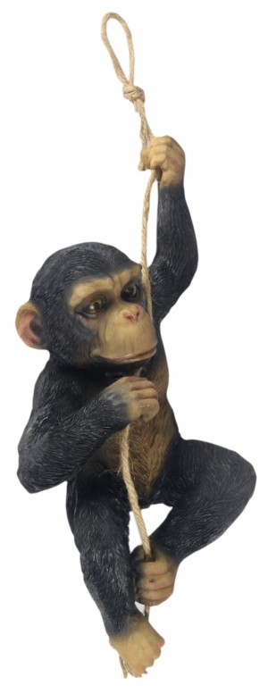 Rope Hanging Chimp 39cm