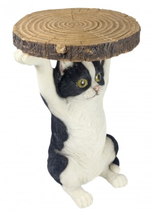 Black & White Cat Table 51cm