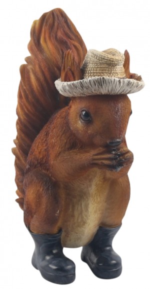 Squirrel With Hat 24cm