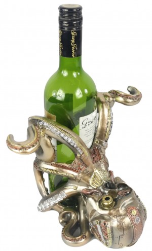 Steampunk Octopus Wine Holder 20.5cm