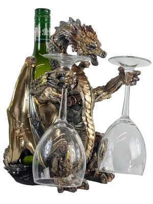 Steampunk Dragon Wine Holder 29.5cm
