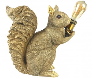Squirrel Table Lamp - 34.5cm  (Bulbs Not Included)