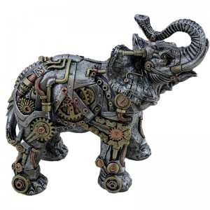 Elephant - Silver Finish 22.5cm