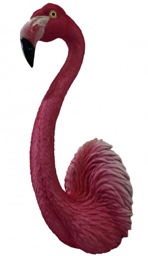 Pink Flamingo Head & Neck Wall Art - 72cm