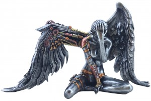 Steampunk Sitting Angel 37cm