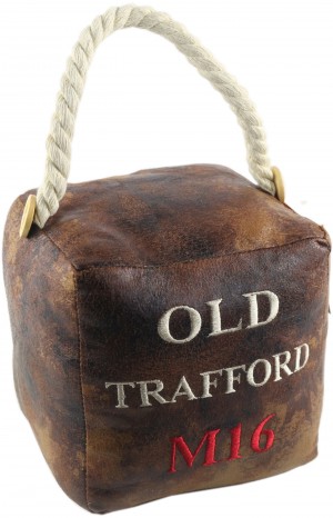 16cm Faux Leather Old Trafford M16 Doorstop (Case Price for Case Qty Only)