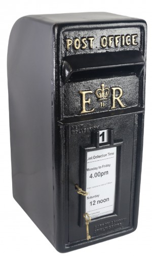 ER Royal Mail Post (Box Only) Black 57cm