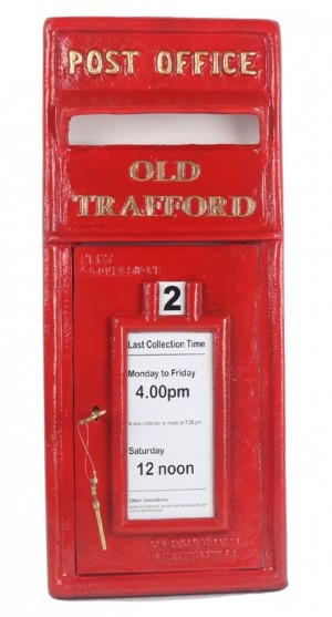 Wall Mount Old Trafford Post Box  (FRONT ONLY) - 58cm