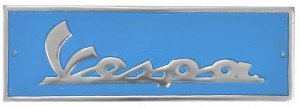 Vespa Rectangular Aluminium Plaque 43cm