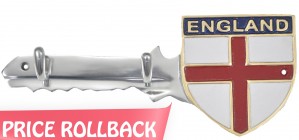 England Key Holders Aluminium With 2 Hooks 30cm