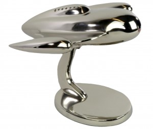 Retro Space Craft Aluminium Nickel Plated- 26cm