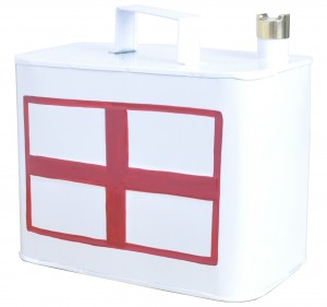St George Flag Petrol Can Small - 26cm 
