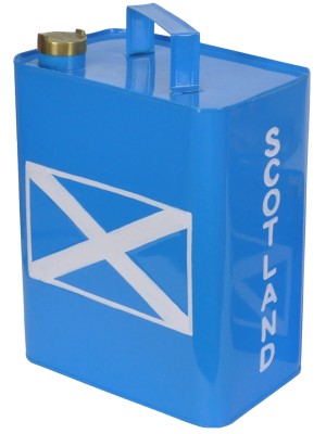 Scottish Flag - Scotland on Side Petrol Can 33cm 