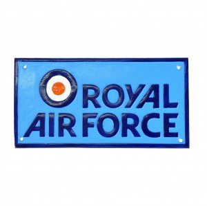 RAF Rectangular Plaque - Cast Iron - 30cm