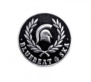 Bluebeat & SKA Sign - Polished Aluminium 12cm
