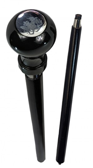 Heraldic Royal Coat of Arm Logo Swagger Cane / Walking Stick 95cm