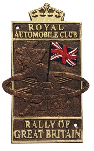 Royal Automobile Cast Iron Club Plate 26cm 