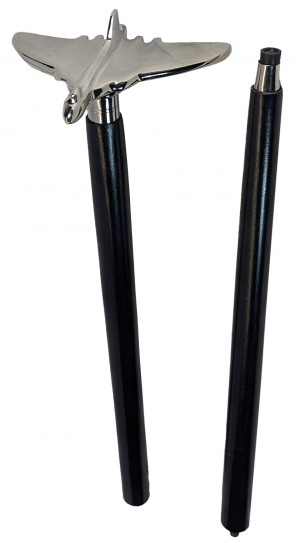 Vulcan Model Walking Stick - Cast Aluminium - Mango Wood - 91.5cm