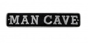Man Cave Plaque - Cast Aluminium - 39cm