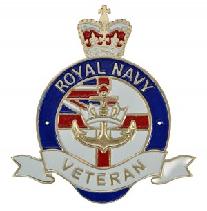 Royal Navy Veteran - Cast Iron Plaque 25cm