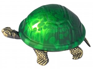 Turtle Table Lamp (Green) 20.3cm