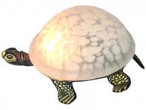 Turtle Table Lamp (White) 20.3cm