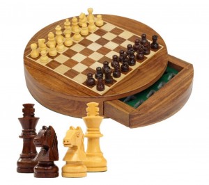 Round Magnetic Chess Foamed Tray Inside 23cm