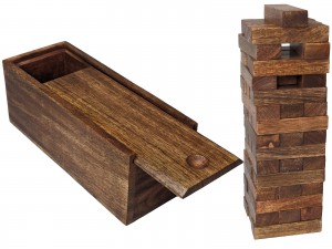 Jenga Wooden Puzzle - Sheesham Wood - 21cm