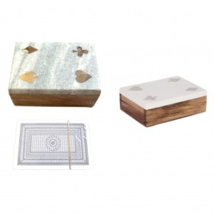 Card Box Marble Top - 11.3cm