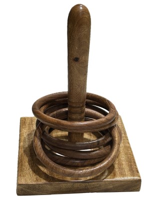 Ring Throw Wooden Game - 27.9cm Mango Wood