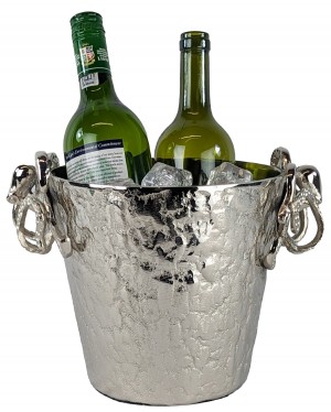 27cm Medium Octopus Handle Artisan 2/4 Bottle Round Ice Bucket N/P