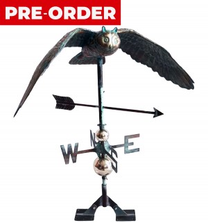 Copper Art - 3D Owl Weathervane - 92cm