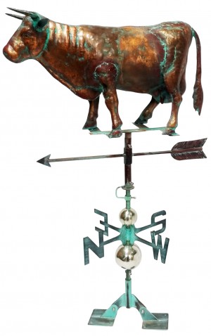 Copper Art - 3D Bull Weathervane - 102cm