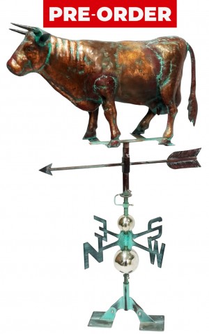 Copper Art - 3D Bull Weathervane - 102cm