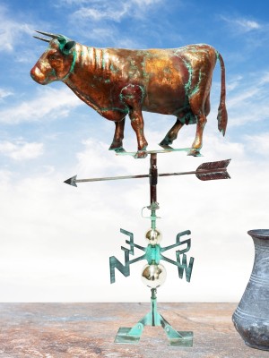Copper Art - 3D Bull Weathervane - 102cm
