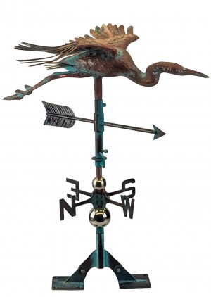 Copper Art - 3D Stork/Heron Weathervane - 64cm