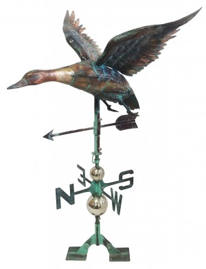 Copper Art - 3D Flying Duck Weathervane - 99cm