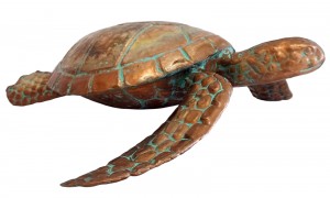 Copper Art - 3D Turtle Statue - 46cm