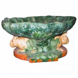 Majolica Rabbit Tray Centre Piece