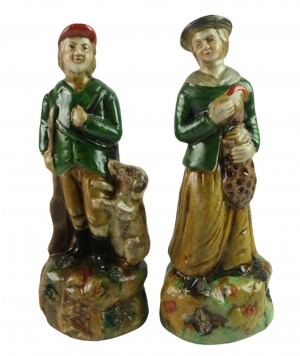 Set of 2 Staffordshire Country Figurines 23.5cm