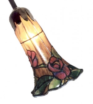 Pond Lily Shade - Rose Design 14cm