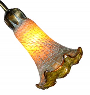 Pond Lily Shade - Venetian Amber 14cm