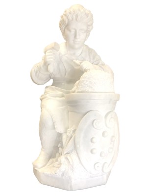 Hand Carved Marble Maso 109cm